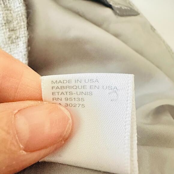 Lafayette 148 New York Maxi Skirt Size 6 Grey Wool Pencil Slit Laser Cut Career - Picture 11 of 12